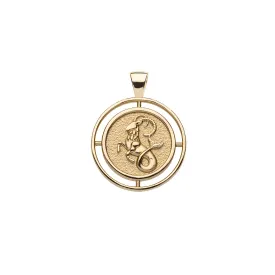 CAPRICORN JW Small Zodiac Pendant Coin - Dec 22 - Jan 19