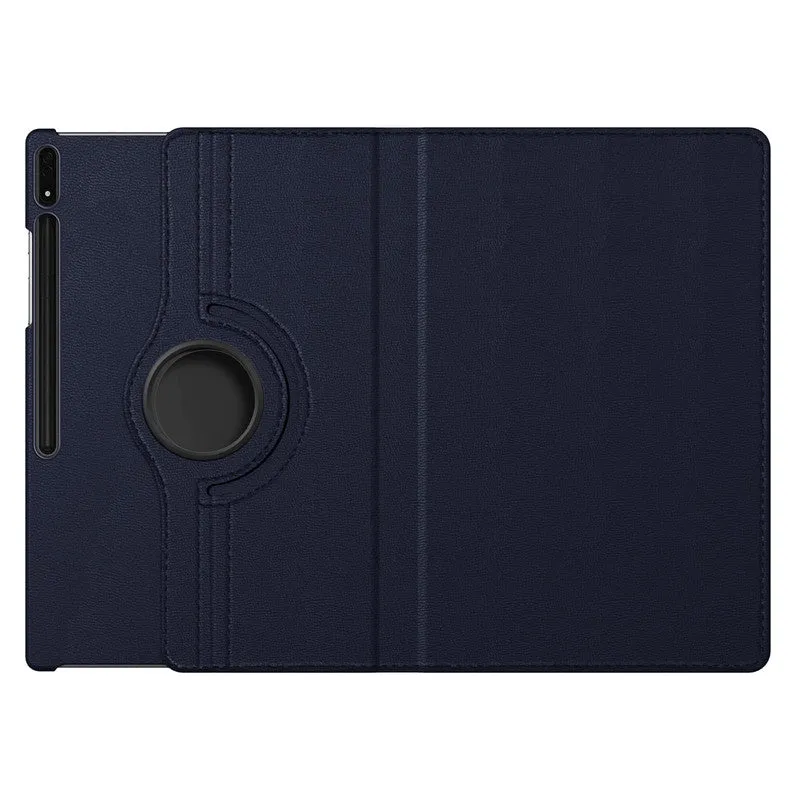 360 Degree Rotating PU Leather Tablet Flip Cover For Samsung Tab S8 Ultra