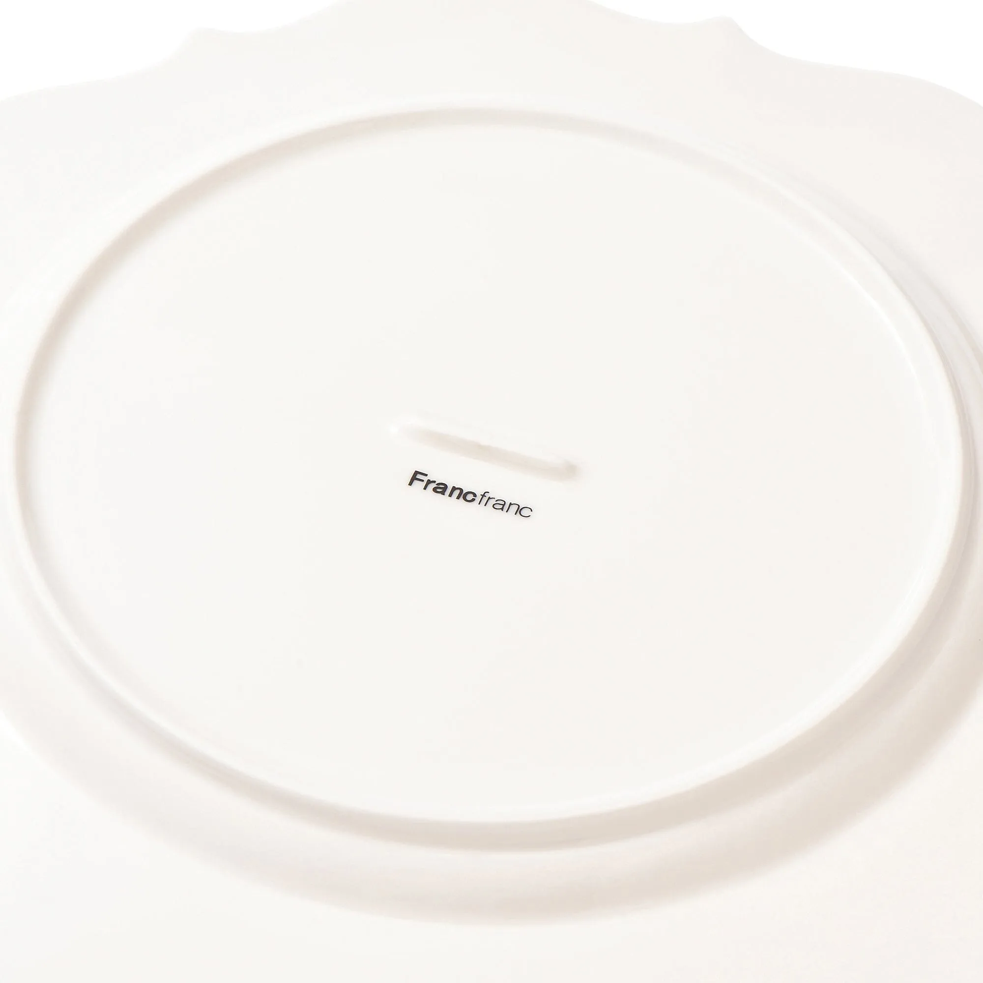 Blanche Plate Large Wave  White