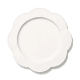 Blanche Plate Medium Flower  White