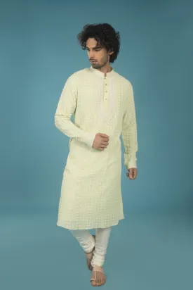 Chikankari Kurta Set - Simon