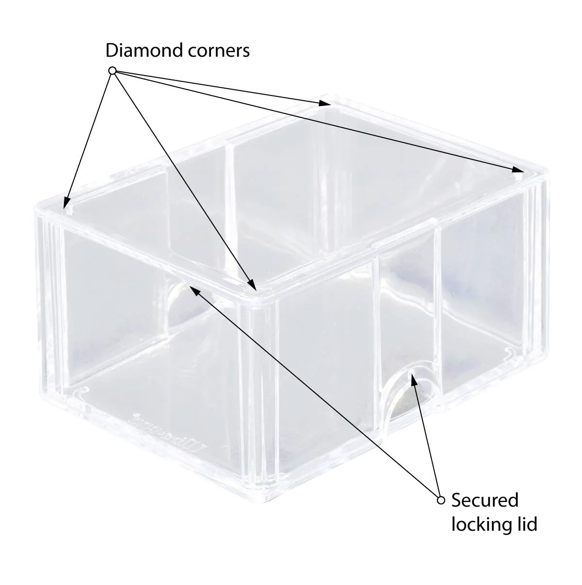 Diamond Corner 100  Card Storage Boxes (10ct)