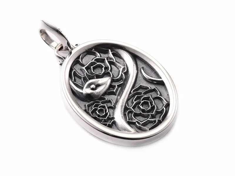 Garden Snake Coin Pendant