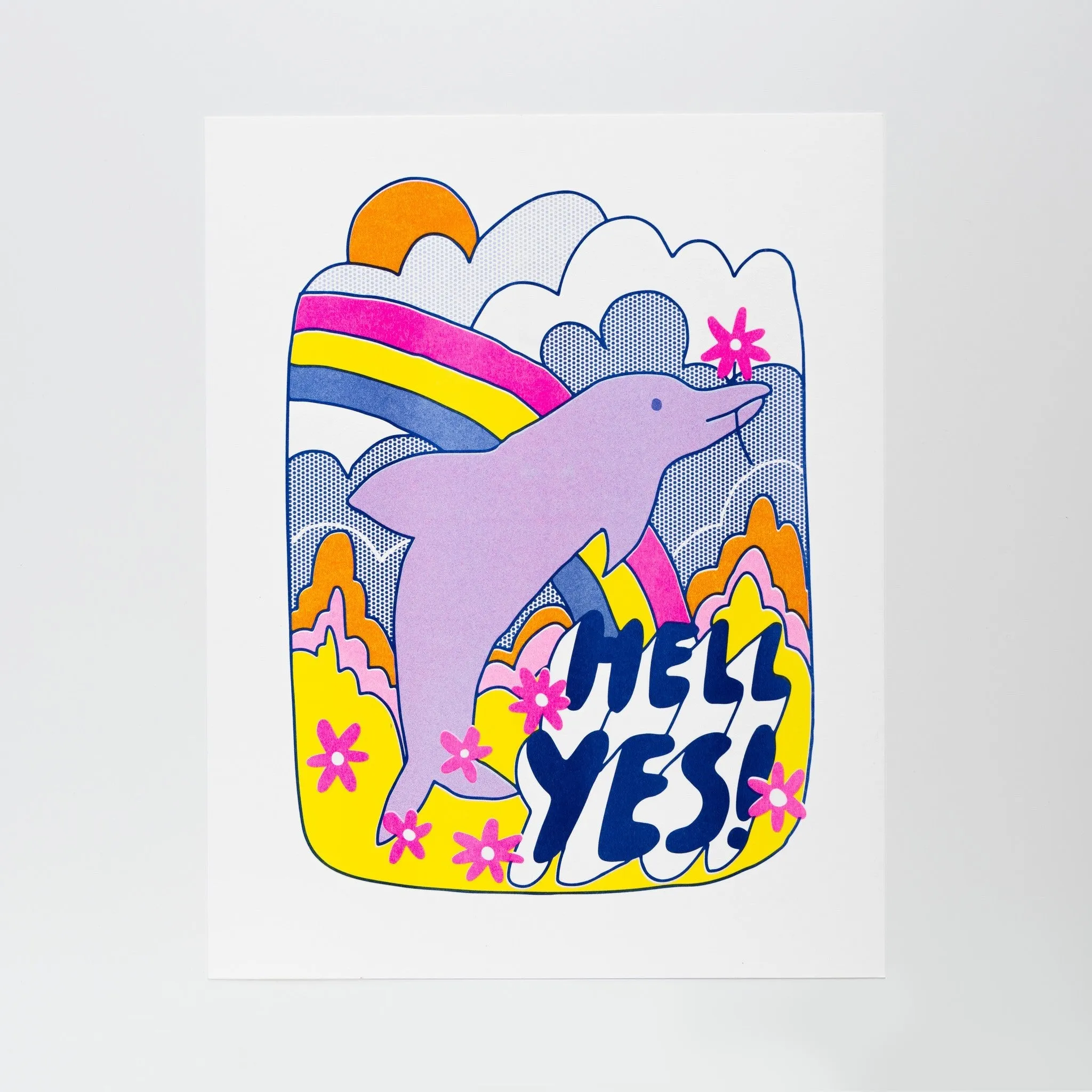 Hell Yes! - Risograph Print