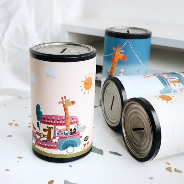 Kinder Animals Paper Tube Coin Bank