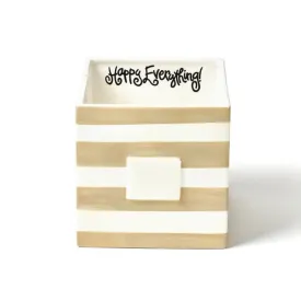 Neutral Stripe Medium Mini Nesting Cube