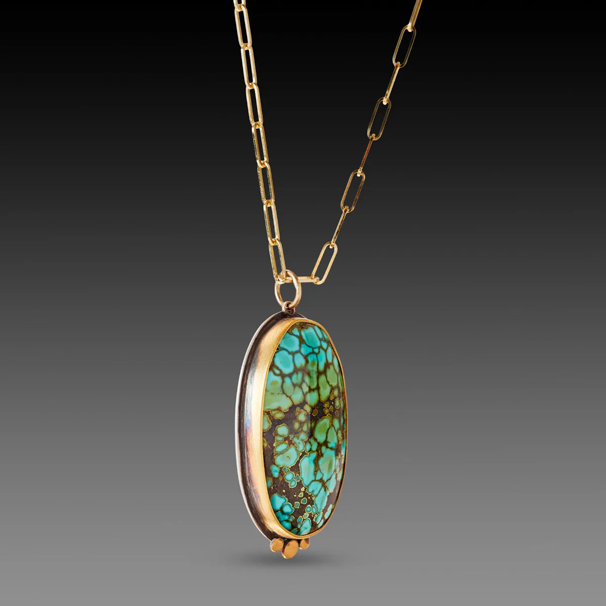 Oval Turquoise Necklace