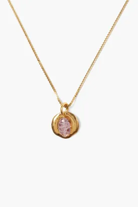 Paz Coin Necklace Amethyst