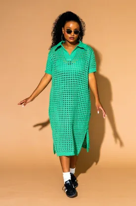 Soul Stuff Knit Dress   Slip in Jade